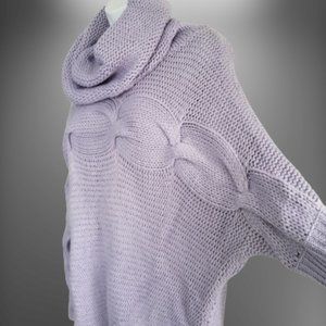 Big Lilac Cowl neck sweater - dress